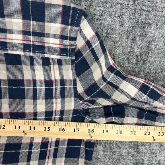 Ralph Lauren Shirt Womens S Plaid Ruffle Neck Western Rodeo Business Casual - Picture 4 of 5